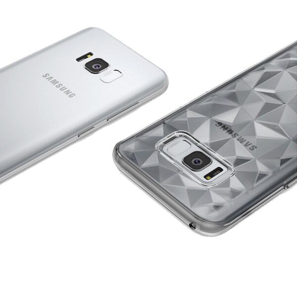 Ringke Air Prism 3D Elmas Yansıması Galaxy S8 ile Uyumlu Kılıf Smoke Black