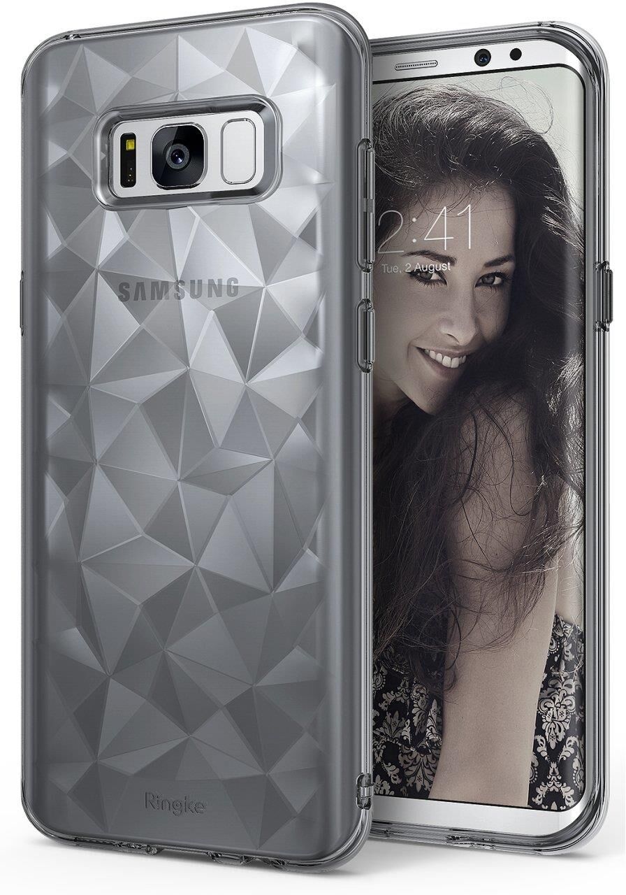Ringke Air Prism 3D Elmas Yansıması Galaxy S8 ile Uyumlu Kılıf Smoke Black