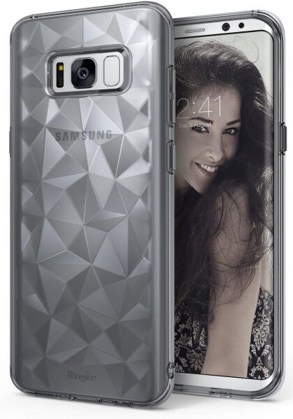 Ringke Air Prism 3D Elmas Yansıması Galaxy S8 ile Uyumlu Kılıf Smoke Black