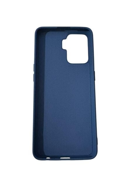 Reno 5 Lite ile Uyumlu Cappy Silikon Kılıf Lacivert