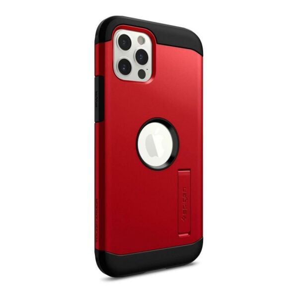 Spigen iPhone 12 / iPhone 12 Pro ile Uyumlu Kılıf Tough Armor Red