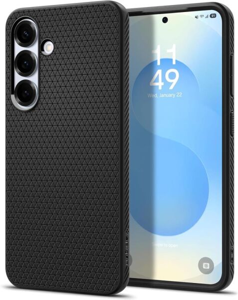 Spigen Galaxy S25 Plus ile Uyumlu Kılıf Liquid Air Matte Black