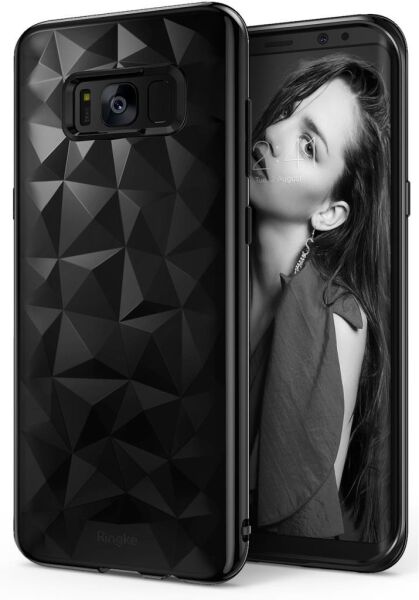 Ringke Air Prism 3D Elmas Yansıması Galaxy S8 Plus ile Uyumlu Kılıf Ink Black