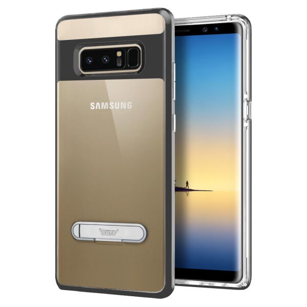 Buff Galaxy Note 8 ile Uyumlu Slim Fit Kılıf Jet Black