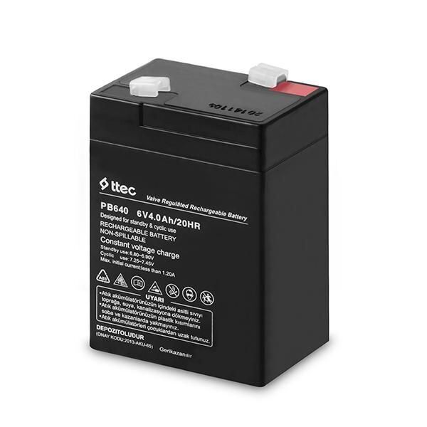 Ttec 6V 4Ah Bakımsız Kuru Akü  -