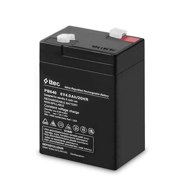 Ttec 6V 4Ah Bakımsız Kuru Akü  -