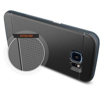 Spigen Galaxy S6 ile Uyumlu Kılıf Neo Hybrid Metal Slate