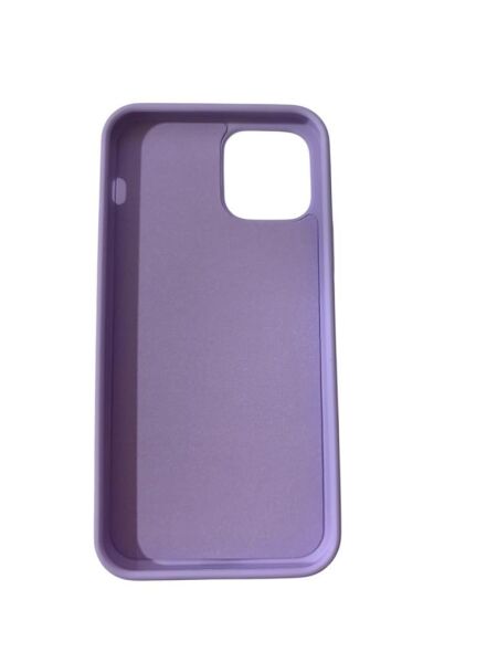 iPhone 12 ile Uyumlu Cappy Silikon Kılıf Lila