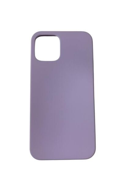 iPhone 12 ile Uyumlu Cappy Silikon Kılıf Lila