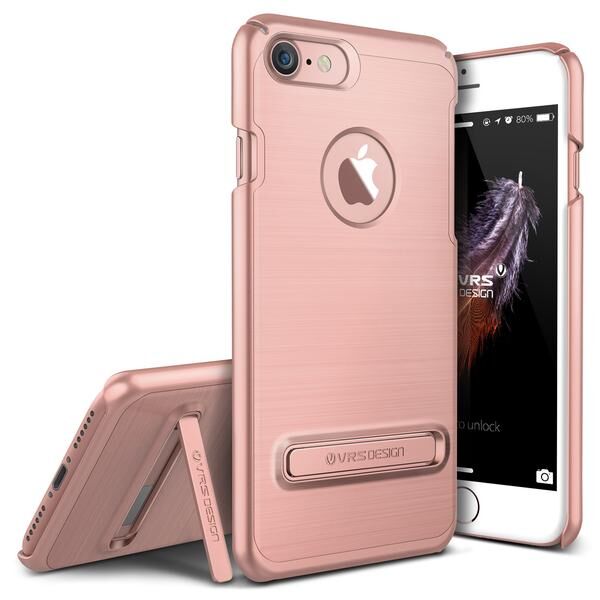 VRSDESIGN iPhone 7 ile Uyumlu Simpli Lite Series Kılıf Rose Gold