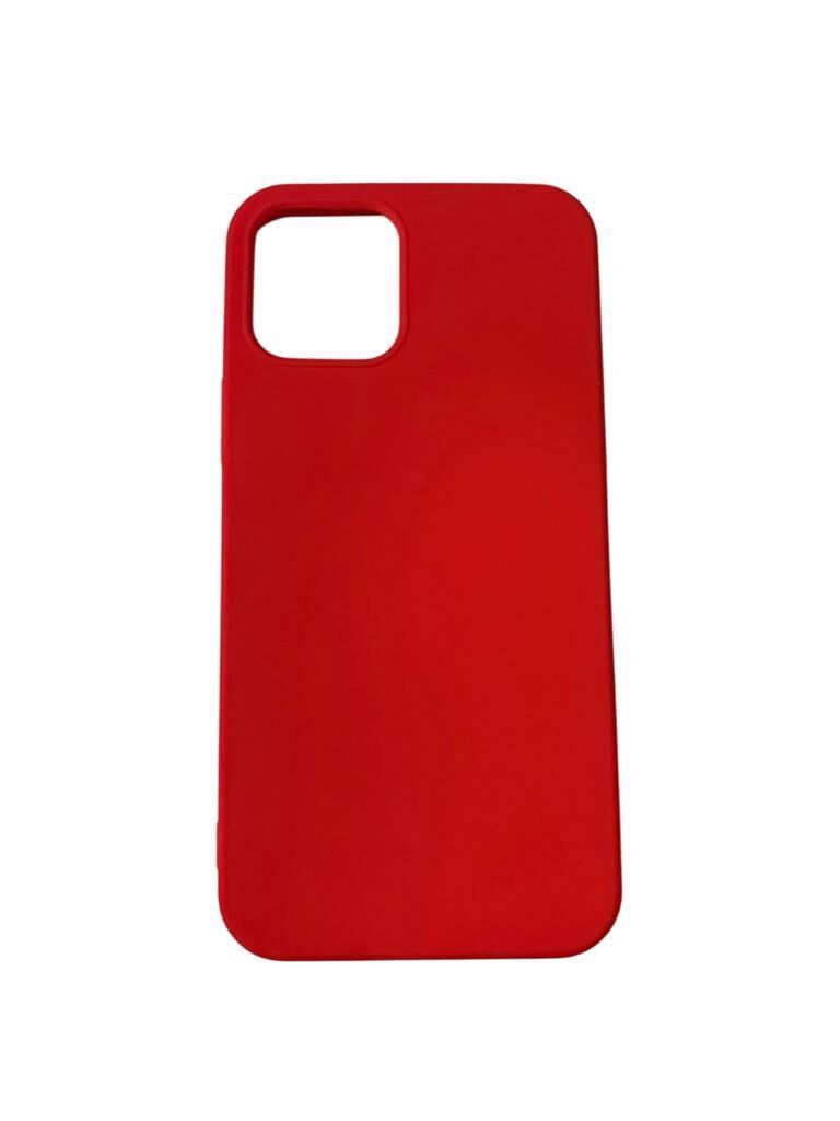 iPhone 12 ile Uyumlu Cappy Silikon Kılıf Kırmızı