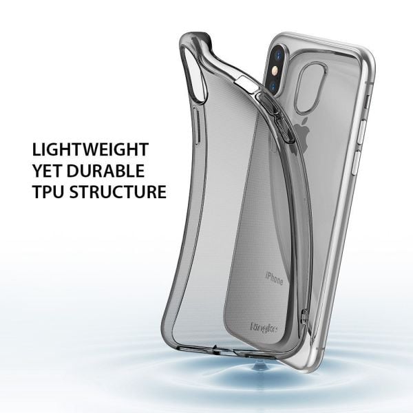 Ringke Air iPhone X ile Uyumlu KIlıf Smoke Black Ultra Hafif Esnek İnce Renkli Transparan 1.04 mm