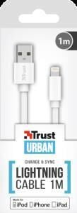 Trust 20345 Flat Lightning Kablo 1m Beyaz