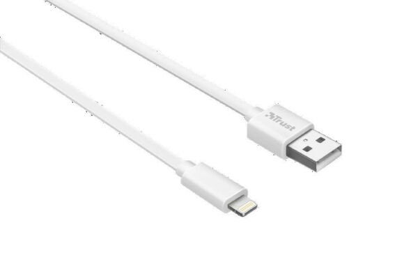 Trust 20345 Flat Lightning Kablo 1m Beyaz