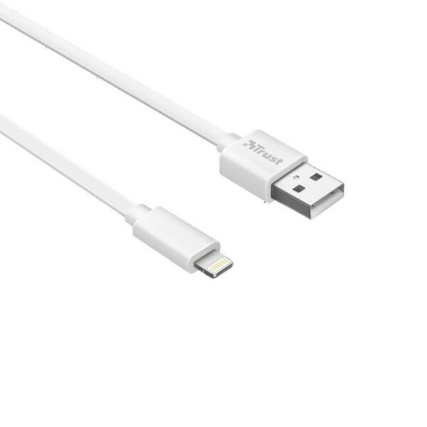 Trust 20345 Flat Lightning Kablo 1m Beyaz