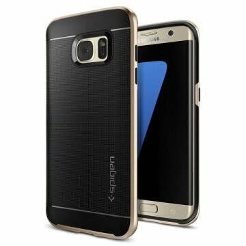 Spigen Galaxy S7 Edge ile Uyumlu Kılıf Neo Hybrid Champagne Gold