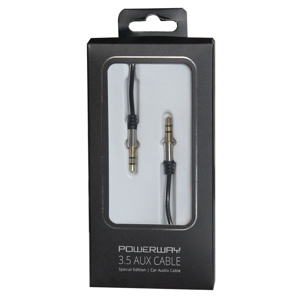 Powerway Aux Kablosu Siyah AX01