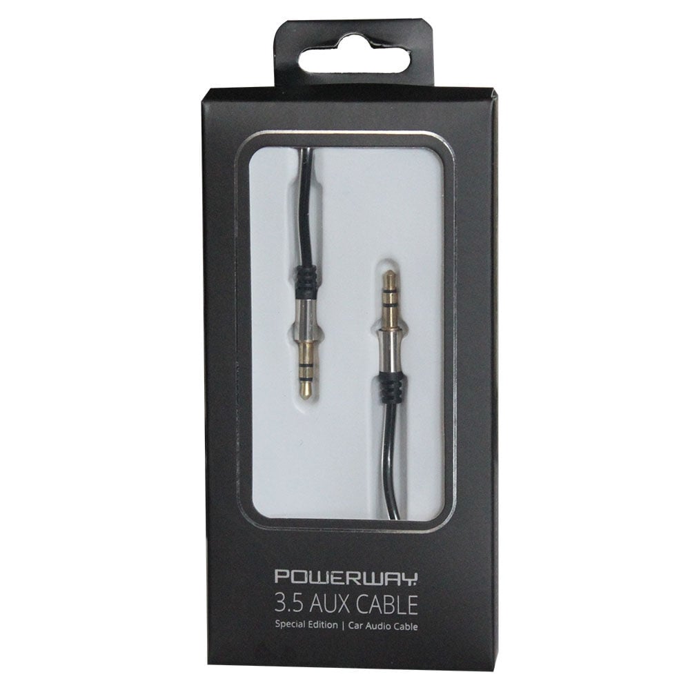 Powerway Aux Kablosu Siyah AX01
