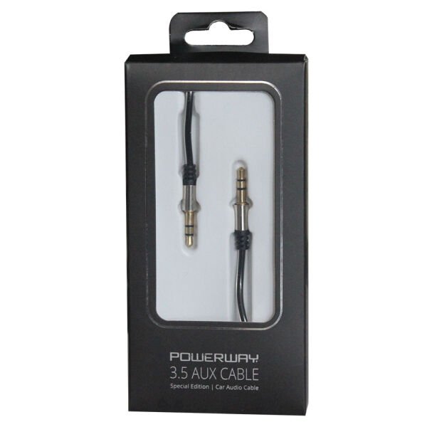 Powerway Aux Kablosu Siyah AX01