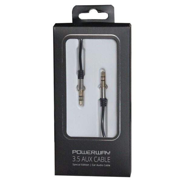 Powerway Aux Kablosu Siyah AX01