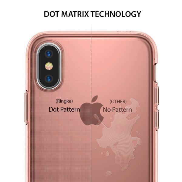 Ringke Air iPhone X ile Uyumlu KIlıf Rose Gold 1.04 mm