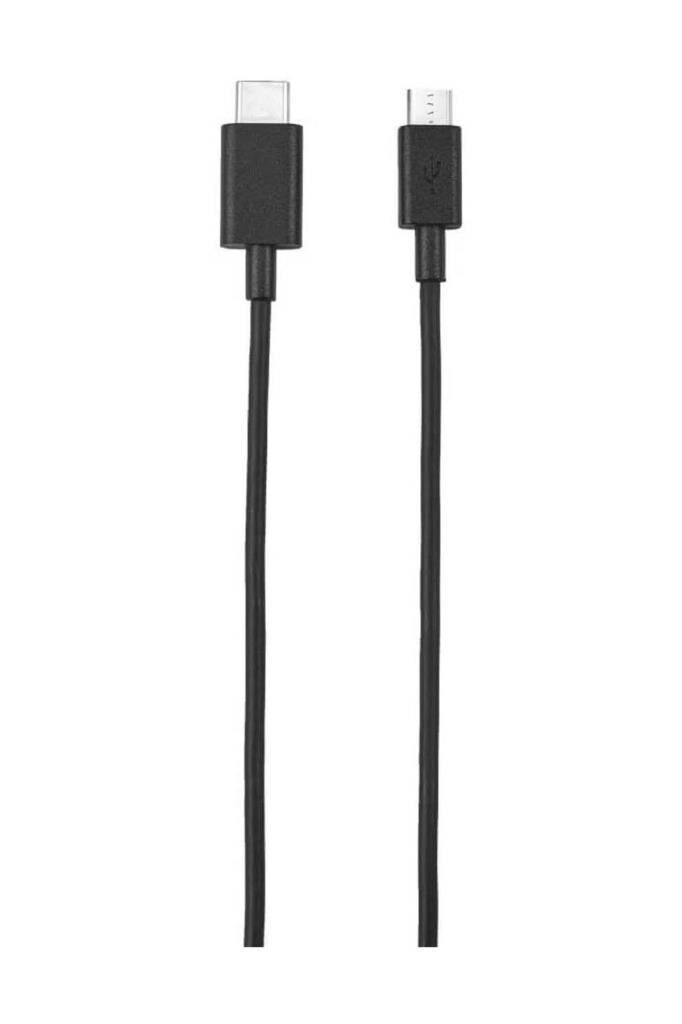 Trust 21316 USB2.0 Micro USB-Type C Şarj Kablosu Siyah 1m