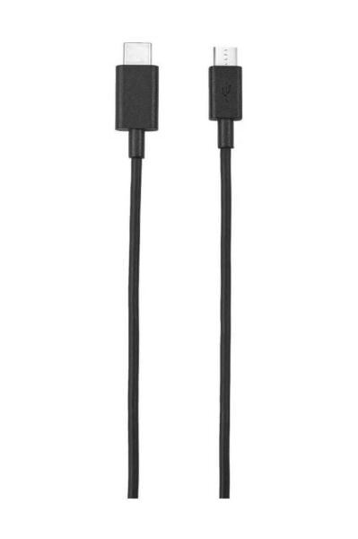 Trust 21316 USB2.0 Micro USB-Type C Şarj Kablosu Siyah 1m