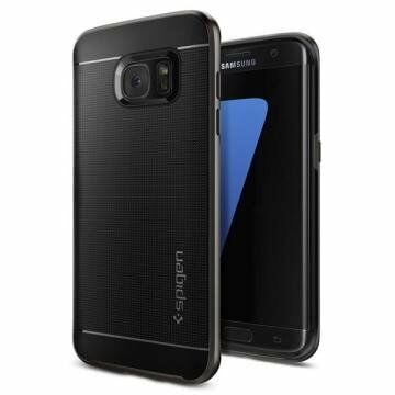 Spigen Galaxy S7 Edge ile Uyumlu Kılıf Neo Hybrid Gun Metal