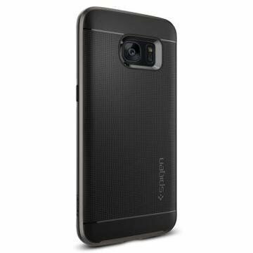 Spigen Galaxy S7 Edge ile Uyumlu Kılıf Neo Hybrid Gun Metal
