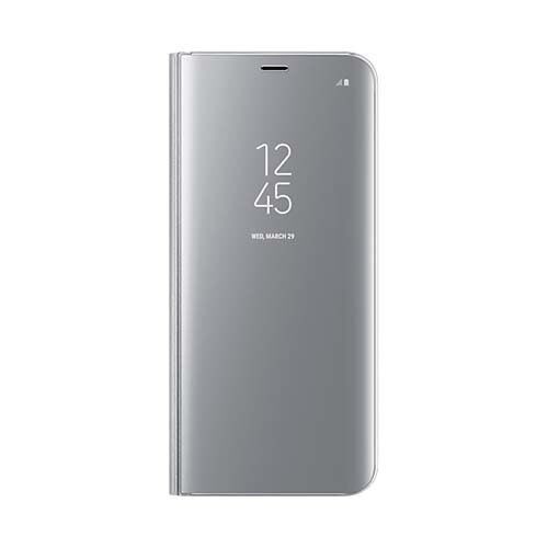 Galaxy S8 Plus ile Uyumlu Clear View Cover Kılıf Gri EF-ZG955CSEGWW