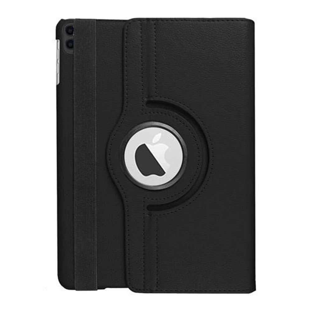 iPad Pro 12.9 (2018) inç ile Uyumlu 360 Derece Dönebilen Deri Kılıf Siyah