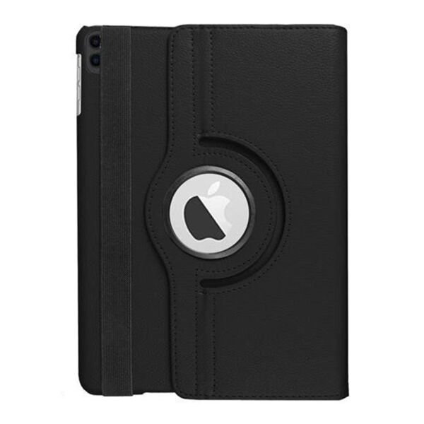 iPad Pro 12.9 (2018) inç ile Uyumlu 360 Derece Dönebilen Deri Kılıf Siyah