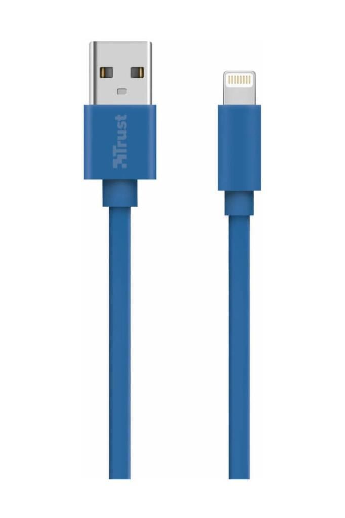 Trust 20128 Flat Lightning Kablo 1m Mavi