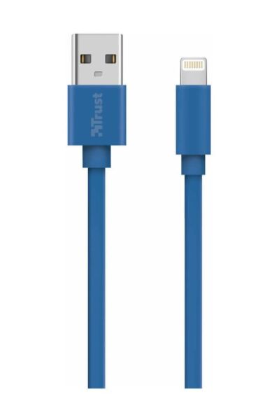 Trust 20128 Flat Lightning Kablo 1m Mavi