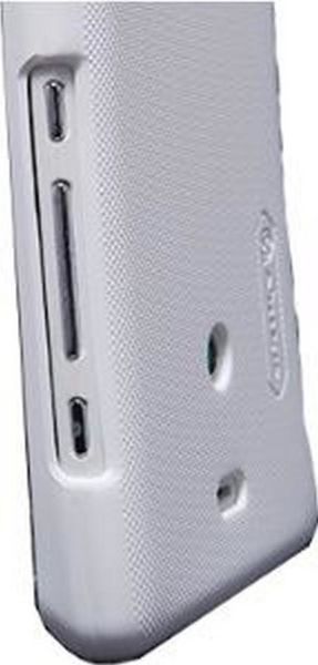 Nillkin Xperia T LT30p ile Uyumlu Sert Kauçuk Kılıf Beyaz