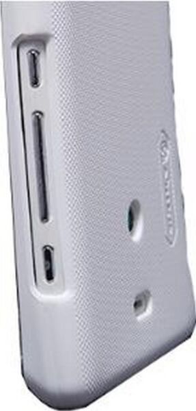 Nillkin Xperia T LT30p ile Uyumlu Sert Kauçuk Kılıf Beyaz