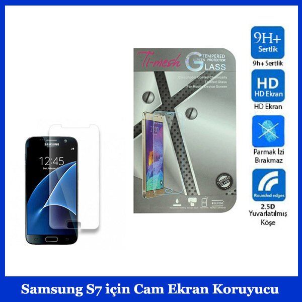 Galaxy S7 ile Uyumlu Cam Ekran Koruyucu