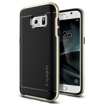 Spigen Galaxy S7 ile Uyumlu Kılıf Neo Hybrid Champagne Gold