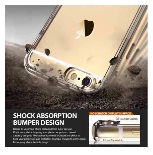 Ringke Fusion Frame iPhone 6s/ 6 ile Uyumlu KIlıf Extra Tam Koruma