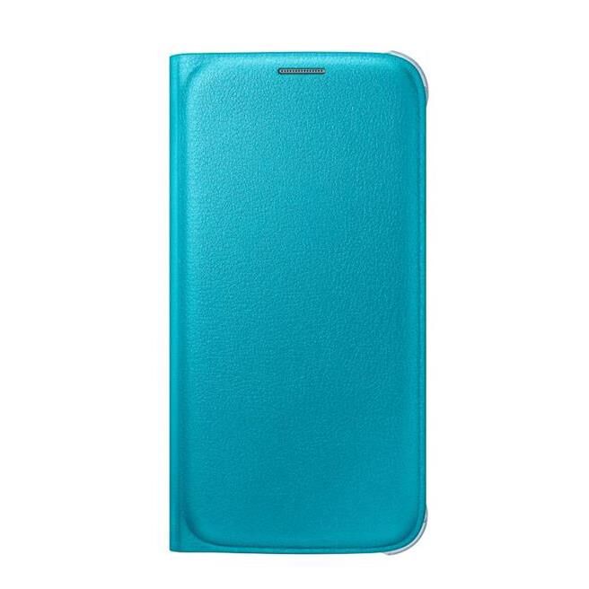 Galaxy S6 ile Uyumlu Flip Wallet (Deri Görünümlü) Mavi EF-WG920PLEGWW (Out)