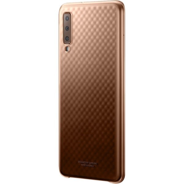 Galaxy A7 (2018) ile Uyumlu Gradation Kılıf Altın EF-AA750CFEGWW