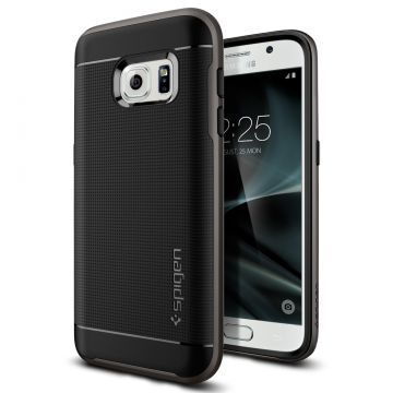 Spigen Galaxy S7 ile Uyumlu Kılıf Neo Hybrid Gun Metal