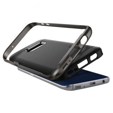 Spigen Galaxy S7 ile Uyumlu Kılıf Neo Hybrid Gun Metal