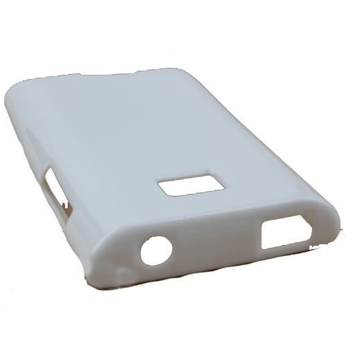 Optimus L3 ile Uyumlu Parlak Silikon Kılıf Beyaz