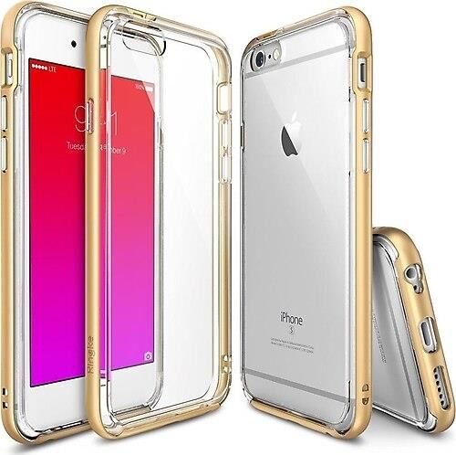 Ringke Frame iPhone 6s/ 6 ile Uyumlu Çerçeveli Bumper Kılıf Royal Gold