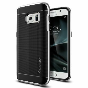 Spigen Galaxy S7 ile Uyumlu Kılıf Neo Hybrid Satin Silver