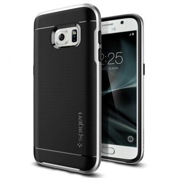 Spigen Galaxy S7 ile Uyumlu Kılıf Neo Hybrid Satin Silver