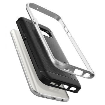 Spigen Galaxy S7 ile Uyumlu Kılıf Neo Hybrid Satin Silver