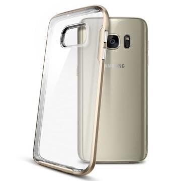 Spigen Galaxy S7 ile Uyumlu Kılıf Neo Hybrid Crystal Champagne Gold