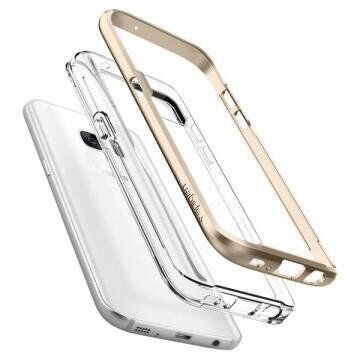 Spigen Galaxy S7 ile Uyumlu Kılıf Neo Hybrid Crystal Champagne Gold